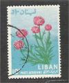 Lebanon - Scott C392  flower / fleur