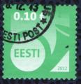 Estonie 2012 Oblitr rond Used Srie Courante Corne Postale 0,10 euro vert
