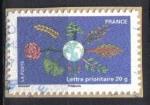 FRANCE 2011 - YT A 537  - Fte du Timbre 2011 - Le timbre fte la terre