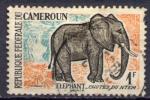 Timbre Rpublique Fdrale du Cameroun  1962 - 64 Obl   N 340  Y&T  Elphants