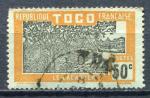 Timbre COLONIES FRANCAISES  TOGO  1924 Obl N 136 Y&T