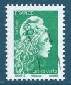 N5252 Marianne d'Yseult lettre verte oblitr
