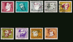 Portugal - oblitr - 9 timbres usage courant (portraits de personnalit)