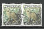 BOTSWANA - 2002 - Yt n 884 - Ob - Chat sauvage ; paire
