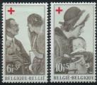 Belgique : n 1454 et 1455 x neuf avec trace de charnire anne 1968
