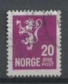 NORVEGE - 1926/29 - Yt n 114 - Ob - Lion hraldique 20o lilas