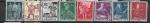 SUISSE YT 358/366 oblitr (1 timbre manquant)
