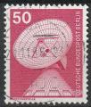 Timbre oblitr n 700(Yvert) Allemagne 1975 - Antenne parabolique de Raisting