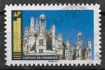 2019 FRANCE Adhesif 1674 oblitr, cachet rond, archirecture, Chambord