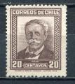 Timbre  CHILI  1931 - 32   Obl  N  152    Y&T  Personnage 