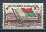 Timbre MADAGASCAR  1959  Obl  N 338  Y&T  Proclamation de la Rpublique
