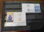 Lot de 9 timbres neufs** , autour du bateau