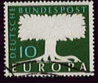 RFA 1958 - Y&T 166 - oblitr - Europa (arbre stylis)