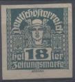 Autriche : Timbres pour journaux n 45 oblitr anne 1920