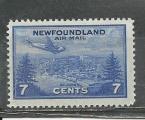 Canada (New Founland)  "1943"  Scott No. C19  (N**)    Poste arienne