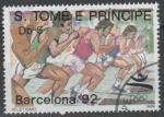 SAO TOME ET PRINCIPE N 976 o Y&T 1989 Jeux Olympiques d't 1992 Barcelone