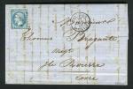 Rare lettre de Marseille pour Ile Rousse ( Corse 1866 ) - Cachet Maritime 