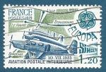 N2046 Aviation postale intrieure - Caudron Simoun oblitr