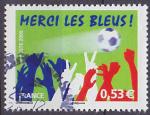 Timbre oblitr n 3936(Yvert) France 2006 - Coupe du Monde de football, merci