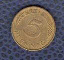 Allemagne 1987 Pice de Monnaie Coin 5 pfennig