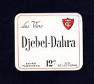 Ancienne tiquette de vin d'Algrie : Djebel-Dahra
