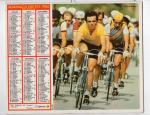 Calendrier almanach des PTT 1984 : Cyclisme Tour de France , football Irlande Fr