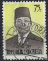 Indonsie 1974 Oblitr Used Suharto Ancien Prsident Soeharto 75 rupiah SU