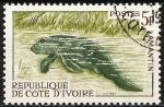 Côte d'Ivoire 1964 - YT 214A ( Faune sauvage : Lamantin  ) Ob