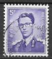 Belgique - 1957 - Yt n 1029 - Ob - Baudouin 1er 5 F violet ; king