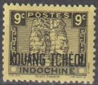 KOUANG-TCHEOU 1942-44 147 neuf * 9c noir sur jaune sans RF
