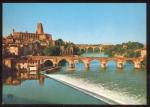CPM ALBI Vue Panoramique sur le Pont Vieux le Tarn et la Basilique Ste Ccile
