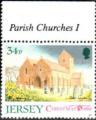Jersey 1988 - Nol/Xmas, Eglise/Church : St Lawrence - YT 450 / SG 461 **