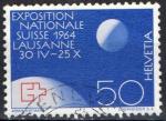 SUISSE N 719 o Y&T 1963 Globe et lune