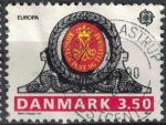 Danemark 1990 Monogramme royal sur la porte du bureau de poste de Haderslev SU