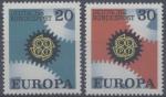 Allemagne fdrale : n 398 et 399 x neuf avec trace de charnire anne 1967