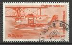 France 1985; Y&T n PA 58; 20,00F orange, hydravion CAMS 53