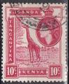 KENYA & OUGANDA N 91 de 1954 oblitr