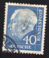Allemagne 1956 Oblitr rond Used Stamp Prsident Theodor Heuss 40 bleu