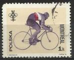 Pologne 1976; Y&T n 2286; 1zt, jeux olympiques de Montral, cyclisme