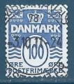 Danemark N1579 Srie courante 100o autoadhsif oblitr