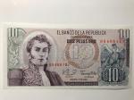 billet neuf de Colombie 10 pesos oro 1980 P407g