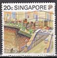 SINGAPOUR N 579 de 1990 oblitr 