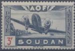 France, Soudan : poste arienne n 13 x anne 1942