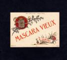 Ancienne tiquette de vin : Mascara vieux