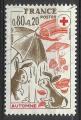 France 1975; Y&T n 1861; 0,80F + 0,20 Croix-Rouge, l'Automne