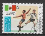 LAOS - 1985 - Yt n 622 - Ob - Coupe du monde football ; Mexique