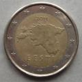 Estonie 2011 - Pice/Coin 2 , carte - circul mais propre