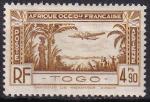 togo - poste aerienne n 4  neuf* - 1940