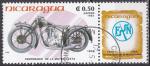 NICARAGUA "les motos"  n 1368 de 1985 oblitr avec la vignette
