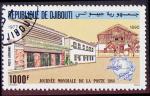 Timbre PA oblitr n 244(Yvert) Djibouti 1988 - Journe Mondiale de la Poste
